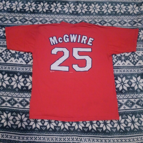 Unique Other - ⚾ Vtg 90s Mark McGwire 🔥 💎 St Louis Cardinals Vintage 1998 Jersey Shirt XL ⚾